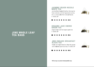 graphic design jing tea